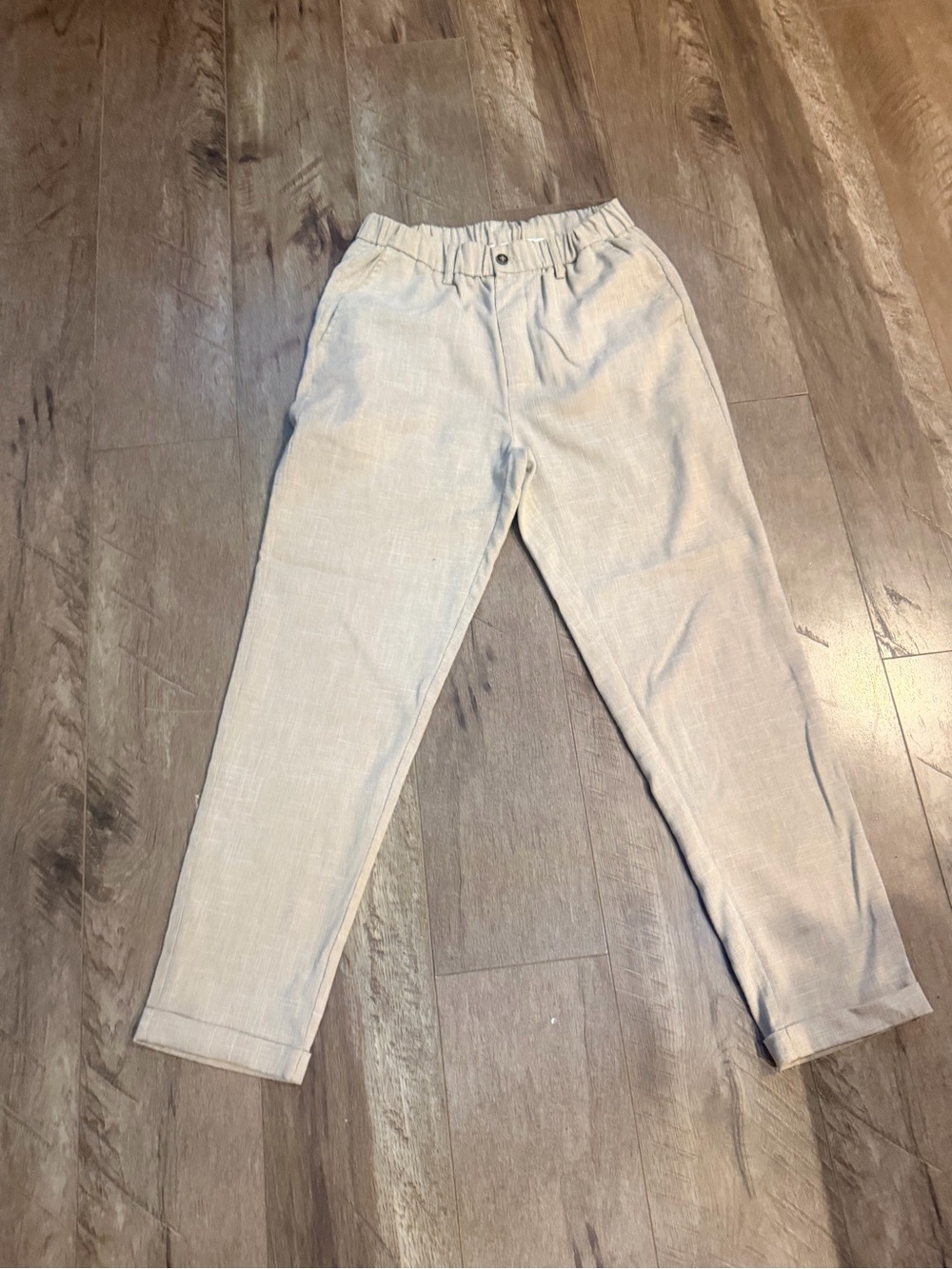 Men's Light Khaki Casual Trousers